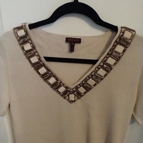 Vintage Escada beaded top - Picture 3 of 9